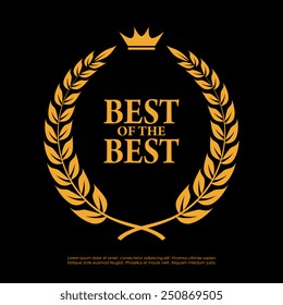 Best of the best laurel symbol