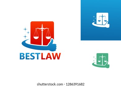 Best Law Logo Template Design Vector, Emblem, Design Concept, Creative Symbol, Icon