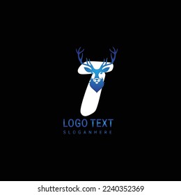 The Best Letter Deer logo is a modern minimalist Design