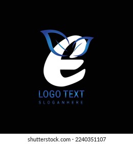 The Best Letter Leaf logo is a modern minimalist Design