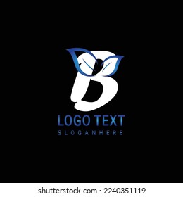The Best Letter Leaf logo is a modern minimalist Design