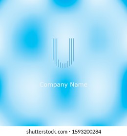 Best letter U logo concept, Letter U strong and creative logo concept, creative letter U concept design