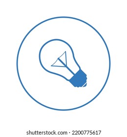 Best lighting led bulb icon | Circle version icon |
