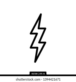 The best lightning icon vector, illustration logo template in trendy style. Can be used for many purposes.
