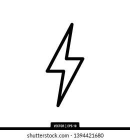 The best lightning icon vector, illustration logo template in trendy style. Can be used for many purposes.
