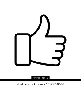 The best of Like icon vector, illustration logo template in trendy style. Suitable for many purposes.
