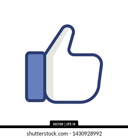 The best of Like icon vector, illustration logo template in trendy style. Suitable for many purposes.
