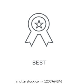 Best linear icon. Best concept stroke symbol design. Thin graphic elements vector illustration, outline pattern on a white background, eps 10.