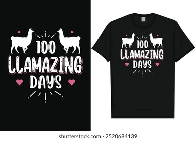 Best llama drama llama cool llama animal typography graphics tshirt design