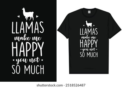 Best llama llamas animal drama llama cool llama typography graphics tshirt design