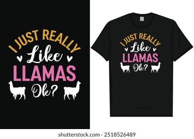 Best llama llamas animal drama llama cool llama typography graphics tshirt design