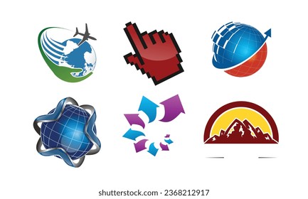 BEST logo design vector bundle. It will be suitable for which company or brand name start like travel, technology and ETC