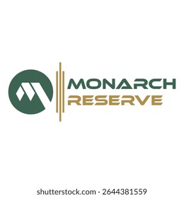  melhor design de logotipo nome de logotipo branco RESERVA MONARCH