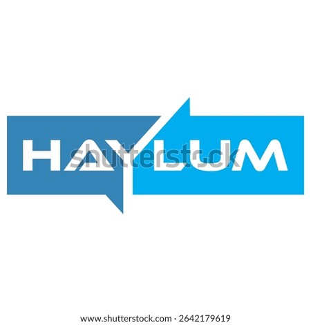 best logo design white logo name HAYLUM