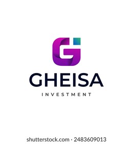 BEST LOGO LETTER G AND LETTER I INVESTMEN SIMPLE MODERN CLEAN DESIGN