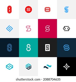 La mejor letra del logotipo S diseño