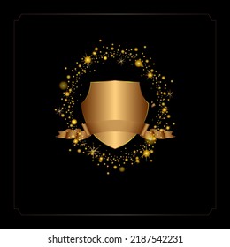 Best logo templates, awards, potential and quality. surrounded by bokeh empty space for text Templates for awards, accolades, certificates and certificates. Gradient background 