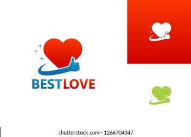 Best Love Logo Template Design Vector, Emblem, Design Concept, Creative Symbol, Icon