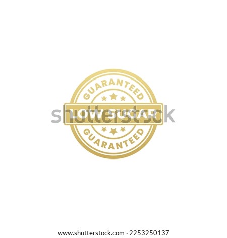 Best Low sugar label vector or Simple Low sugar logo vector on black background. Low sugar product label with elegant look. Low sugar product label in premium golden color.