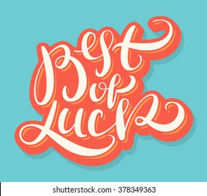 Best of luck card.