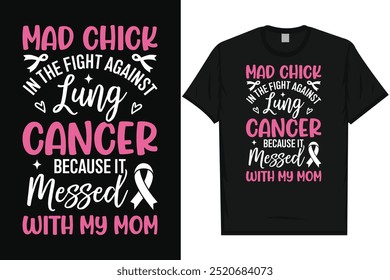 Best lung cancer awareness stronger than lung cancer fighting against lung cancer stronger woman typography tshirt design