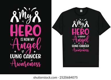 Best lung cancer awareness stronger than lung cancer fighting against lung cancer stronger woman typography tshirt design