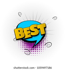 best, luxury hand drawn pictures effects. Template comics speech bubble halftone dot background. Pop art style. Comic dialog cloud, space text pop-art. Creative idea conversation sketch explosion.