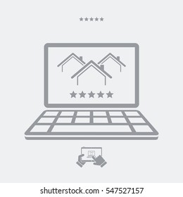 Best luxury home rating - five stars - Vector flat icon