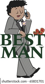 Best Man Mocha Skin Black Hair