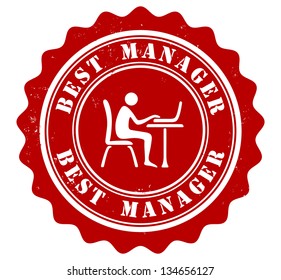 best manager award stamp
