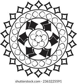 Beste Mandala Designkunst auf Hintergrund  