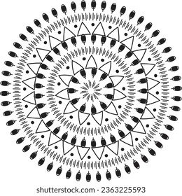 Beste Mandala Designkunst auf Hintergrund  