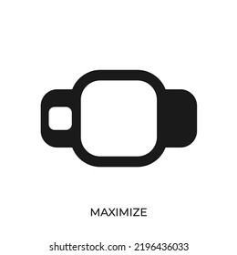 The best Maximize icon vector. Symbol illustration in unique trendy style. From Computer Operating System icons theme collections. Suitable for many purpose.