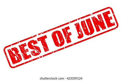 BEST OF MAY red stamp text on white