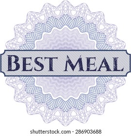 Best Meal linear rosette
