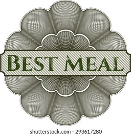 Best Meal linear rosette