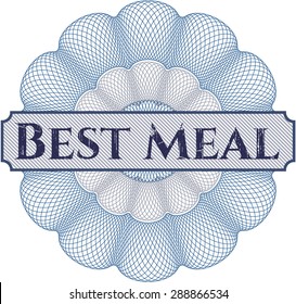 Best Meal rosette