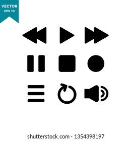 best media player button icon 