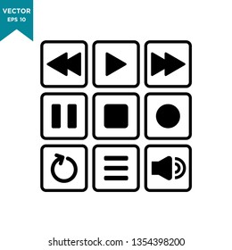 best media player button icon 