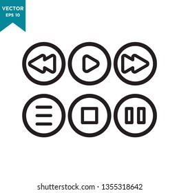 best media player button icon 