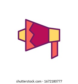 The best megaphone icon. speaker icon vector illustration. eps10