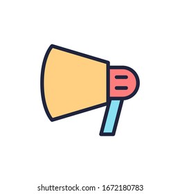 The best megaphone icon. speaker icon vector illustration. eps10