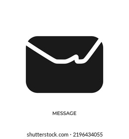 El mejor vector de icono Mensaje. Ilustración de símbolo en un estilo de moda único. De colecciones de temas de iconos de la Tienda en línea. Idóneo para muchos fines.