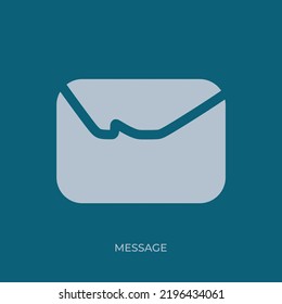 The best Message icon vector. Symbol illustration in unique trendy style. From Online Store icons theme collections. Suitable for many purpose.