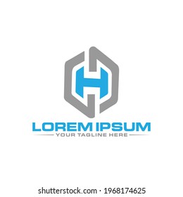El logo del Mejor MH creativo y moderno y lujoso abstracto y vector 