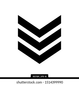 The best Military Rank icon vector, illustration logo template in trendy style. Suitable for many purposes.
