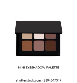 The best Mini Eyeshadow Palette illustration vector. semi realistic cartoon design style. suitable for many purpose.