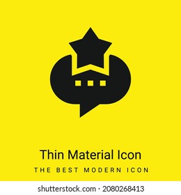 Best minimal bright yellow material icon