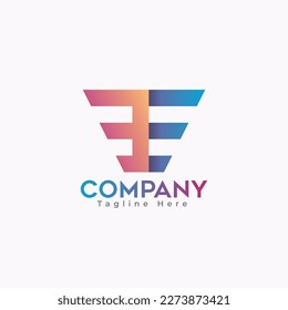 Mejor Diseño De Logotipo De Letra Mínima B Y E, Con Concepto Premium Y Color De Gradiente, Fondo Blanco. Excelente Creativo Minimal Business Company Letter B, E Logo Design Template.