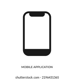 The best Mobile Application icon vector. Symbol illustration in unique trendy style. From Online Store icons theme collections. Suitable for many purpose.